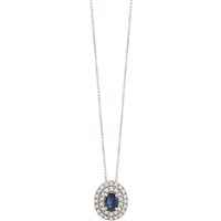 Collana Bliss Donna in Oro bianco Zaffiro 0.60 Ct 20093020 - 20093020